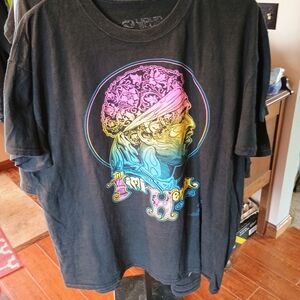 Liquid Blue Men's Black Graphic T-Shirt